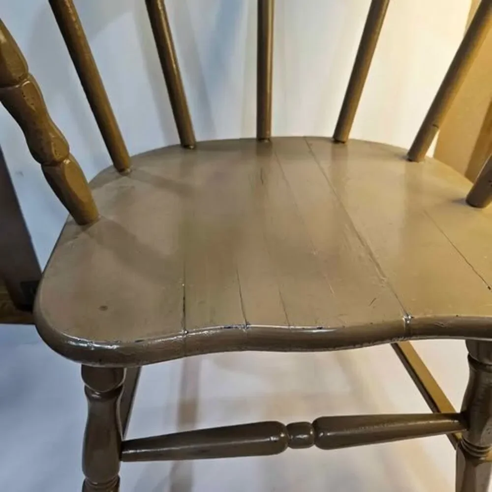 Vintage Painted Wood Captain's Child or doll Chair